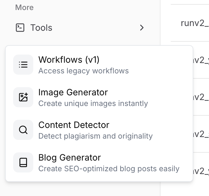 Leap — Dropdown menu component