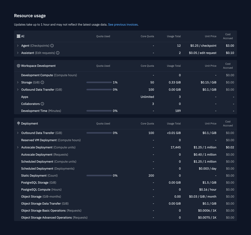 Replit — Table component
