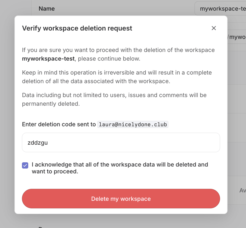 Linear — Modal component
