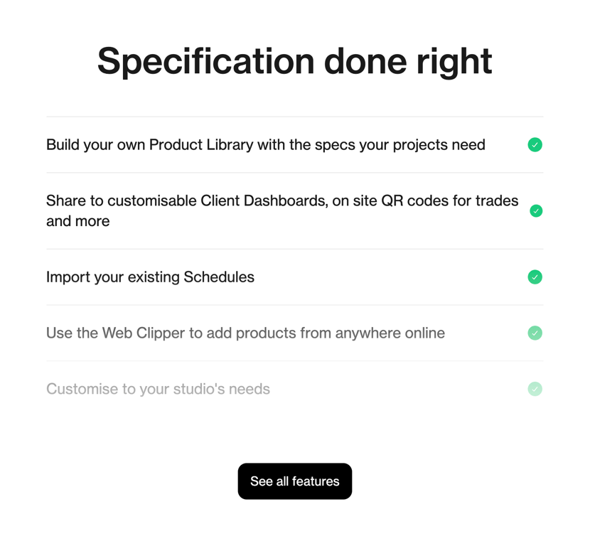 Programa — Vertical list component