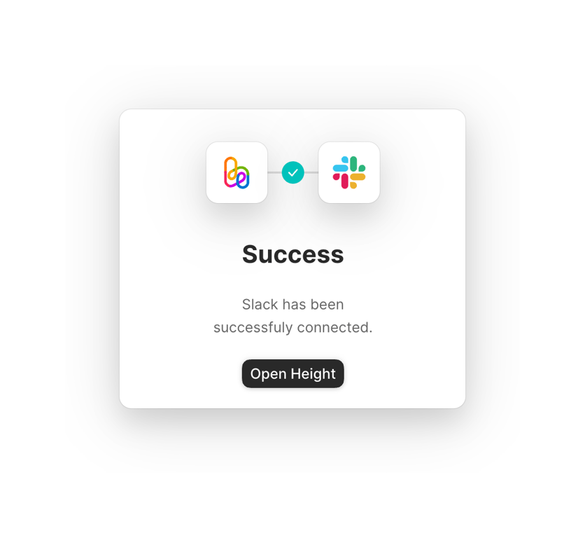 Height — Modal component