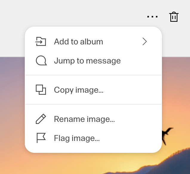 Reve — Dropdown menu component
