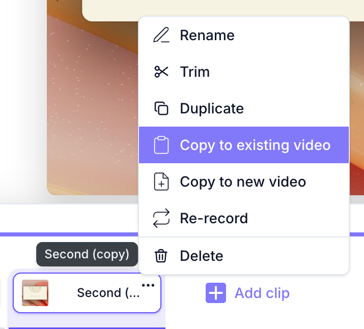 Tella — Dropdown menu component