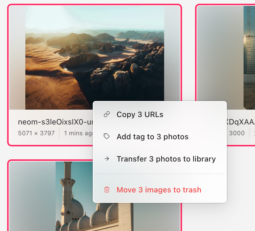 Raster — Dropdown menu component