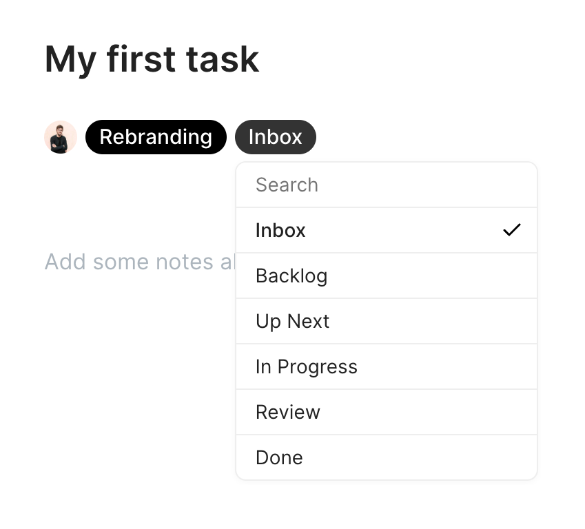 Marathon — Input select component