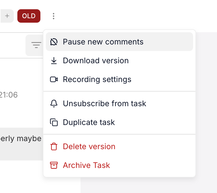 Workflow — Dropdown menu component