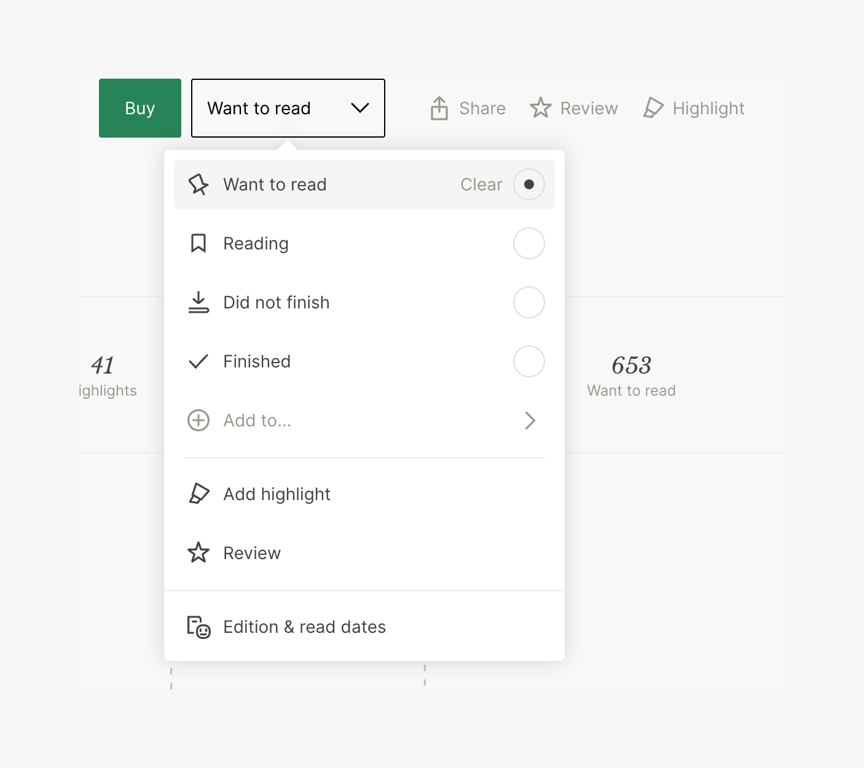 Literal — Dropdown menu component