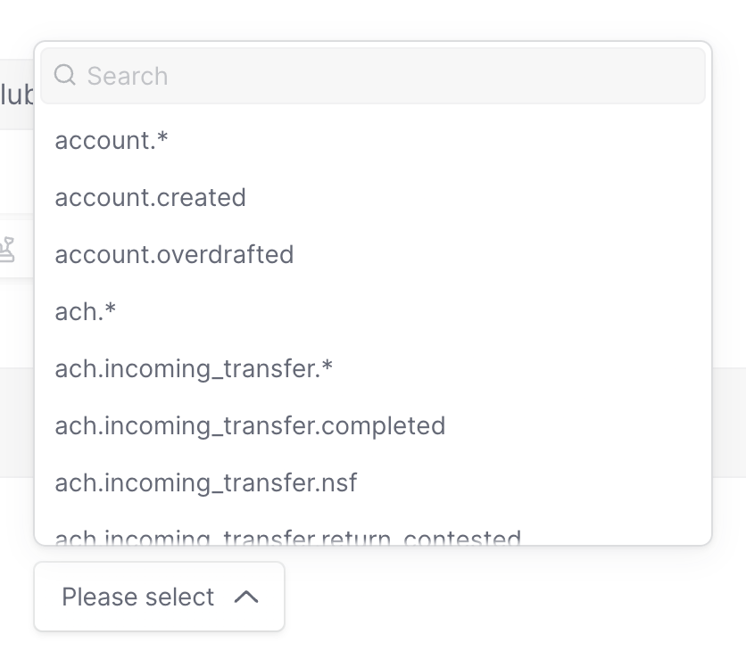 Column — Input select component