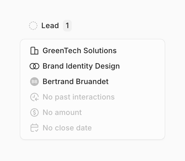 Lightfield — Card component