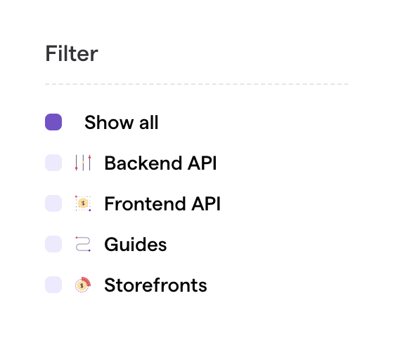 Swell — Sorting & filtering component