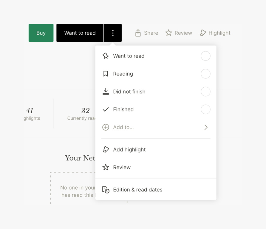Literal — Dropdown menu component