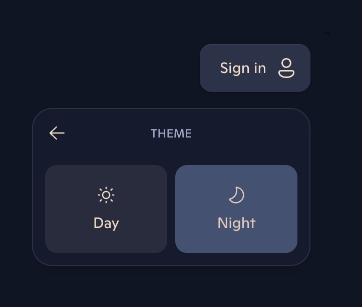 Copilot — Theme settings component
