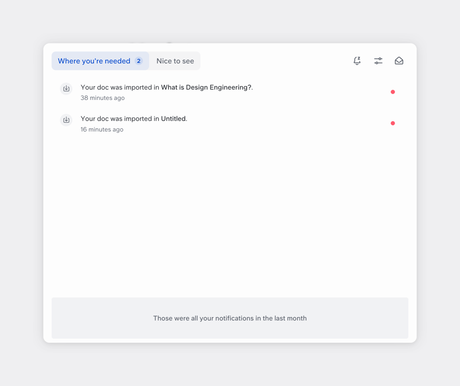 Slite — Modal component