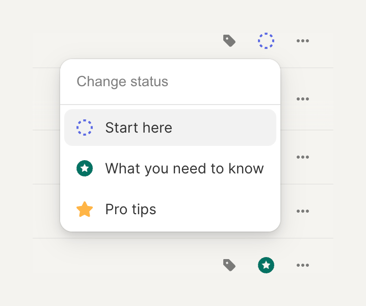 Strut — Dropdown menu component