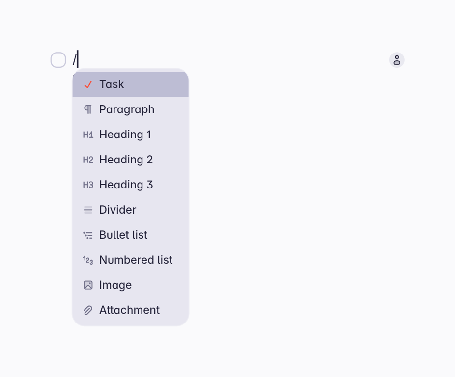 Superlist — Rich text editor component