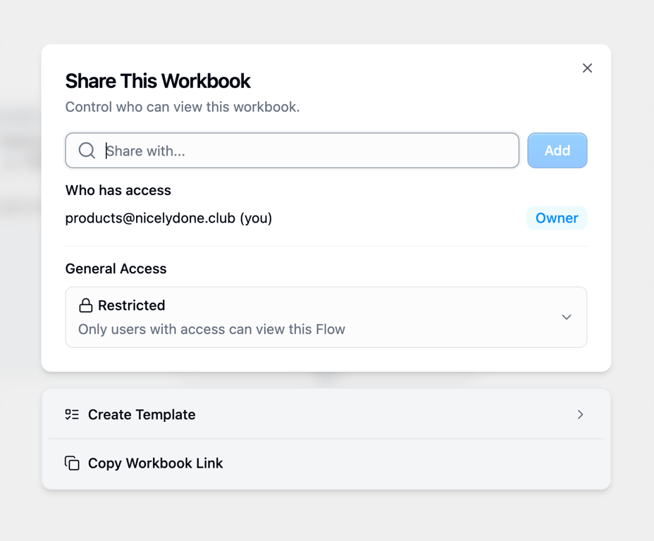 Gumloop — Modal component