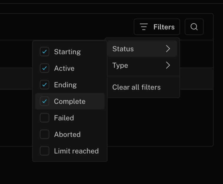 Livekit — Sorting & filtering component