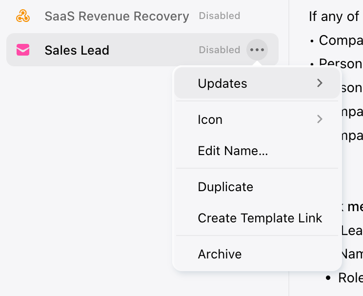 Lemni — Dropdown menu component