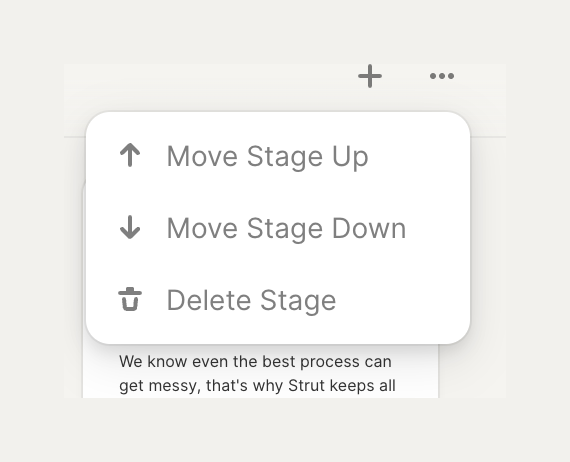 Strut — Dropdown menu component