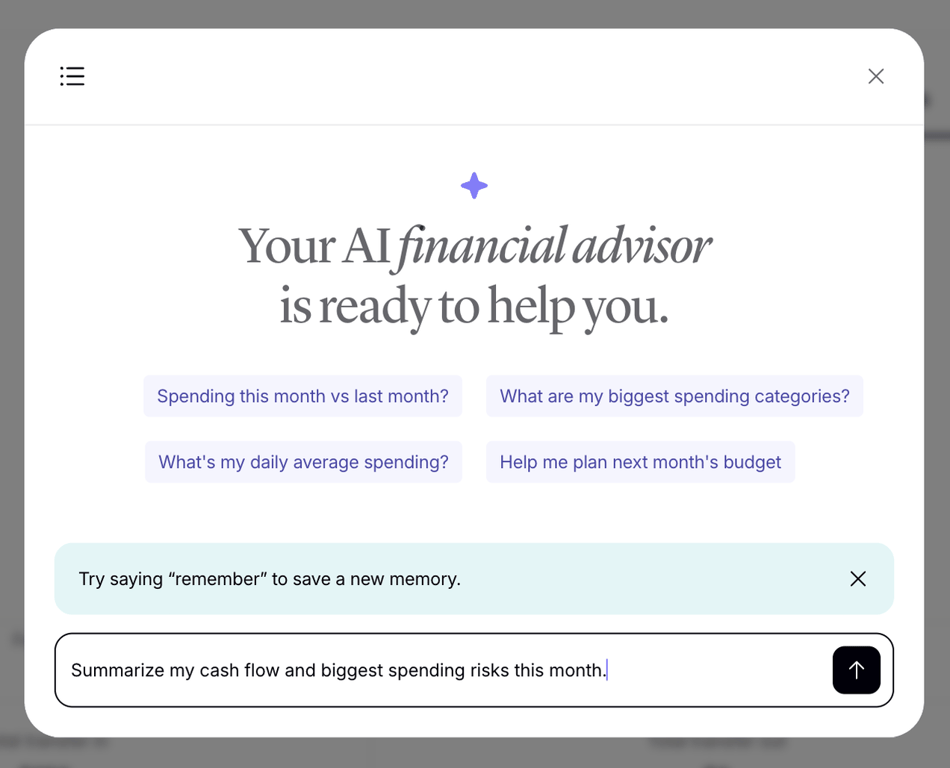 Origin Financial — Artificial intelligence component
