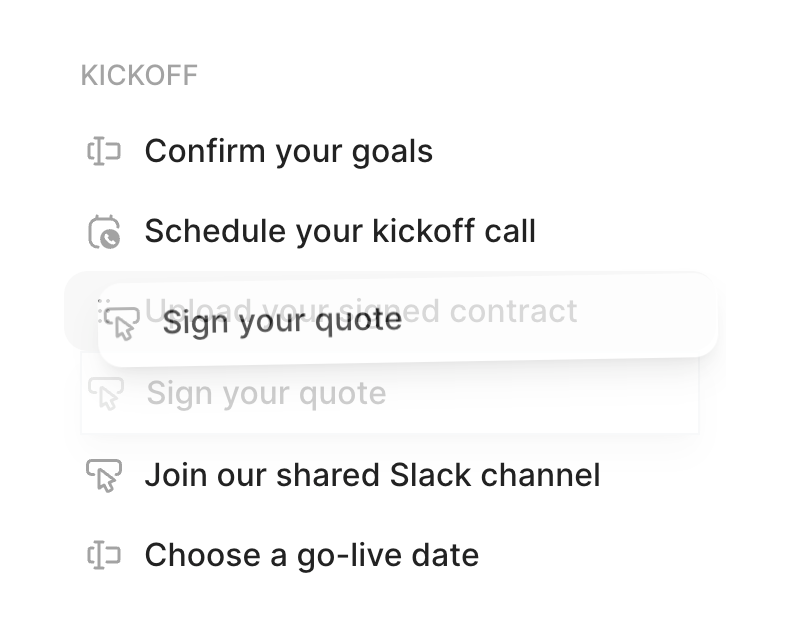 Arrows — Reorder component
