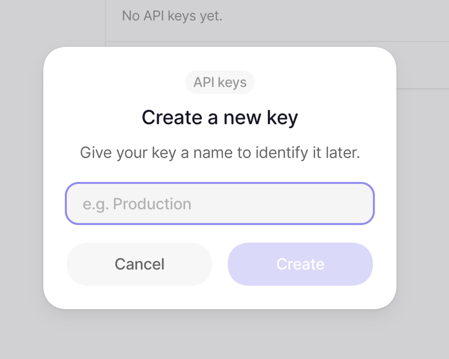 Visitors — Modal component