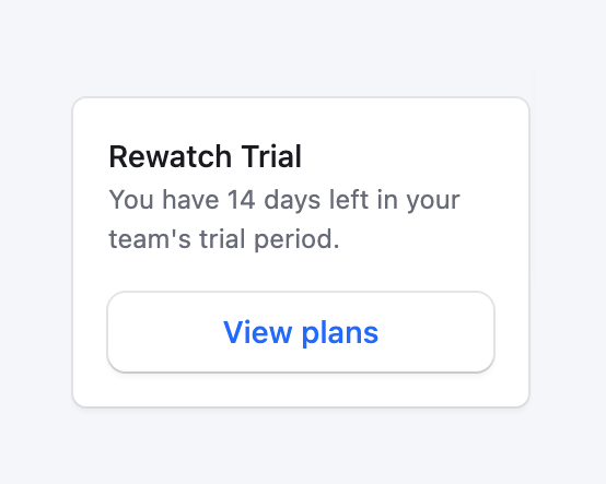Rewatch — Upgrade your plan component