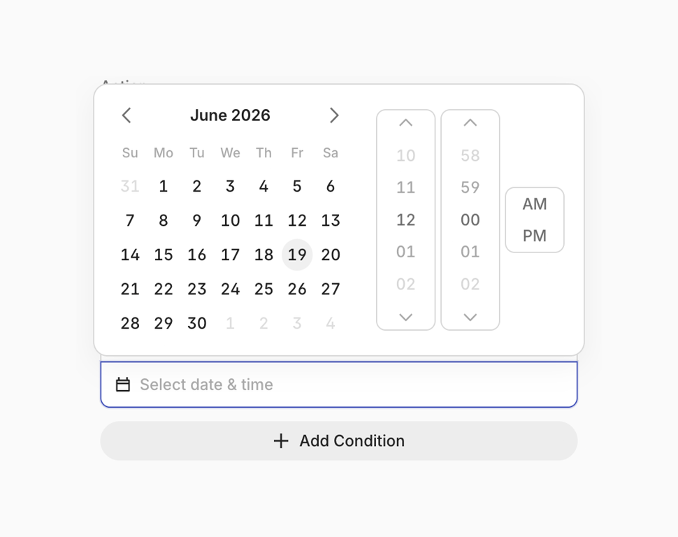Lithic — Datepicker component