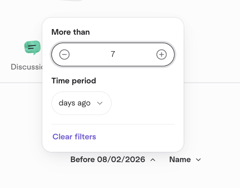 Meetup — Sorting & filtering component