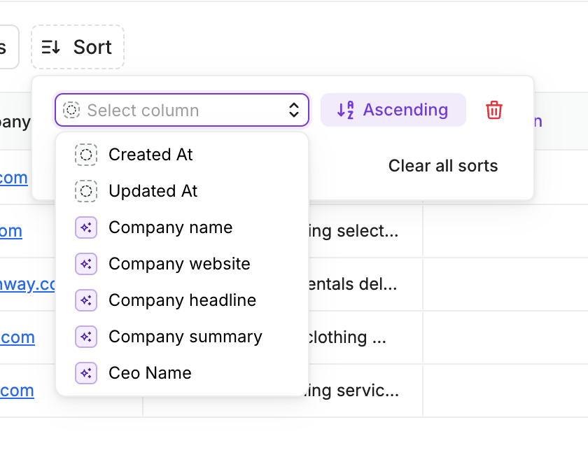 Freckle — Sorting & filtering component