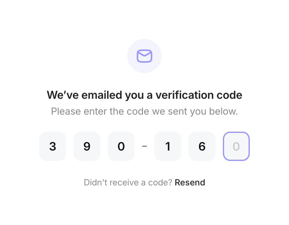 Family — Input code component