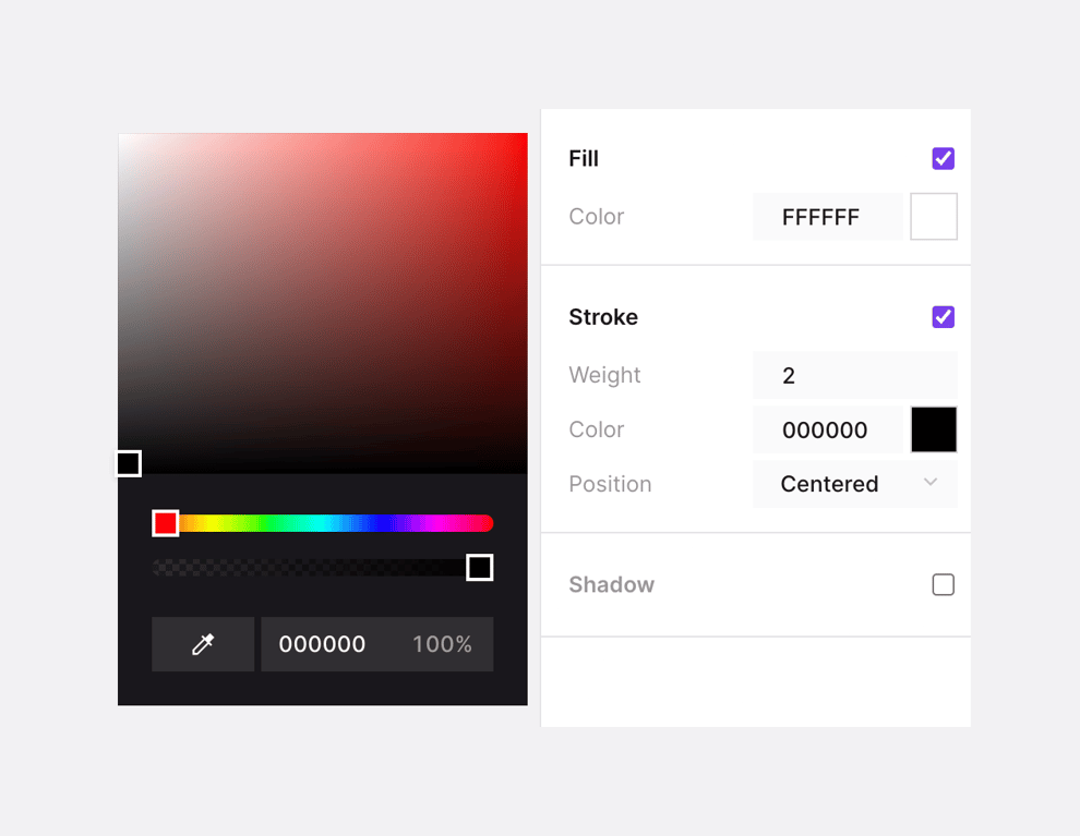 Jitter — Color picker component