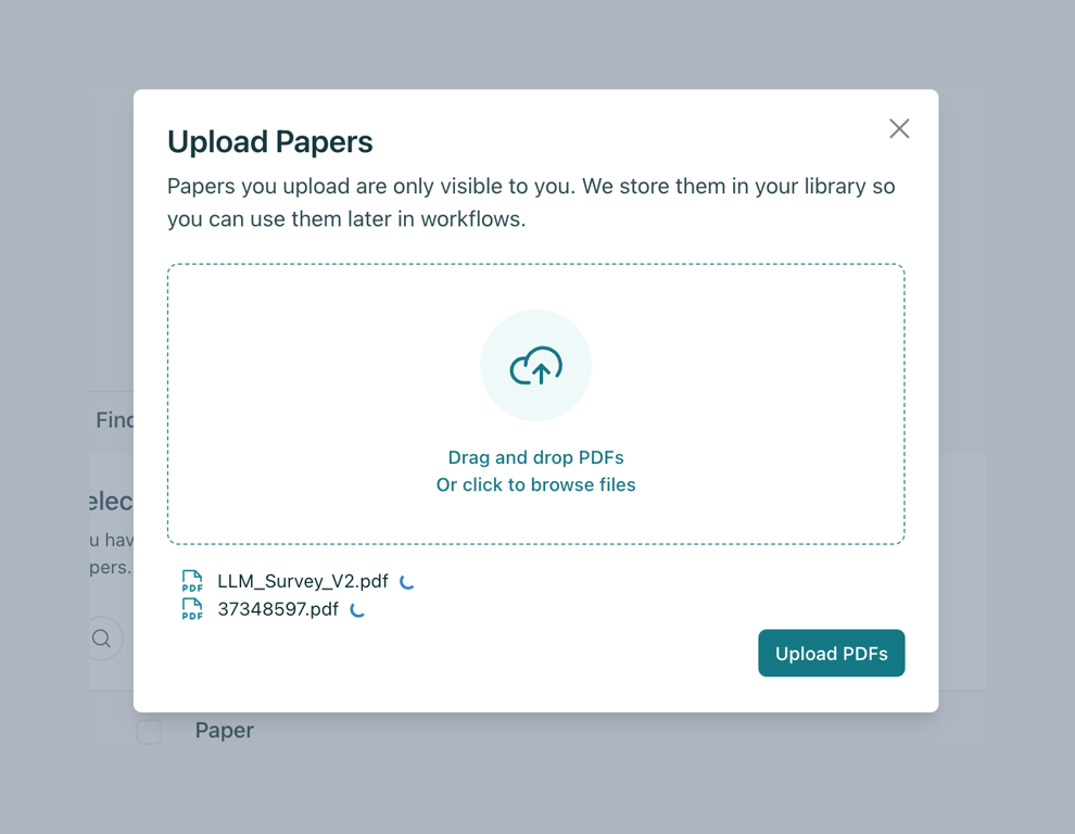 Elicit — File upload input component
