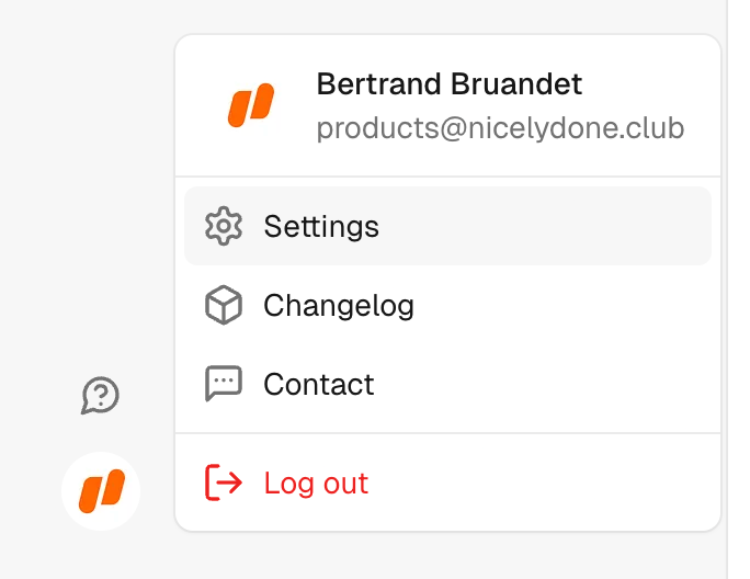 Maybe Finance — Dropdown menu component