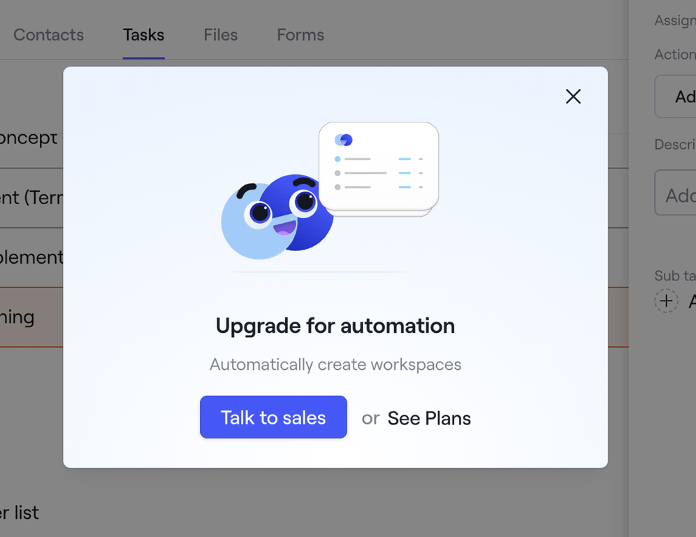 Dock — Modal component