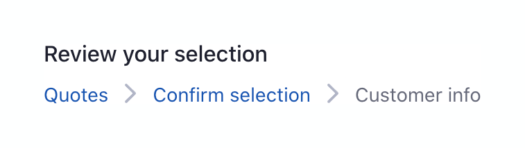 Meter BreadcrumbUI component example
