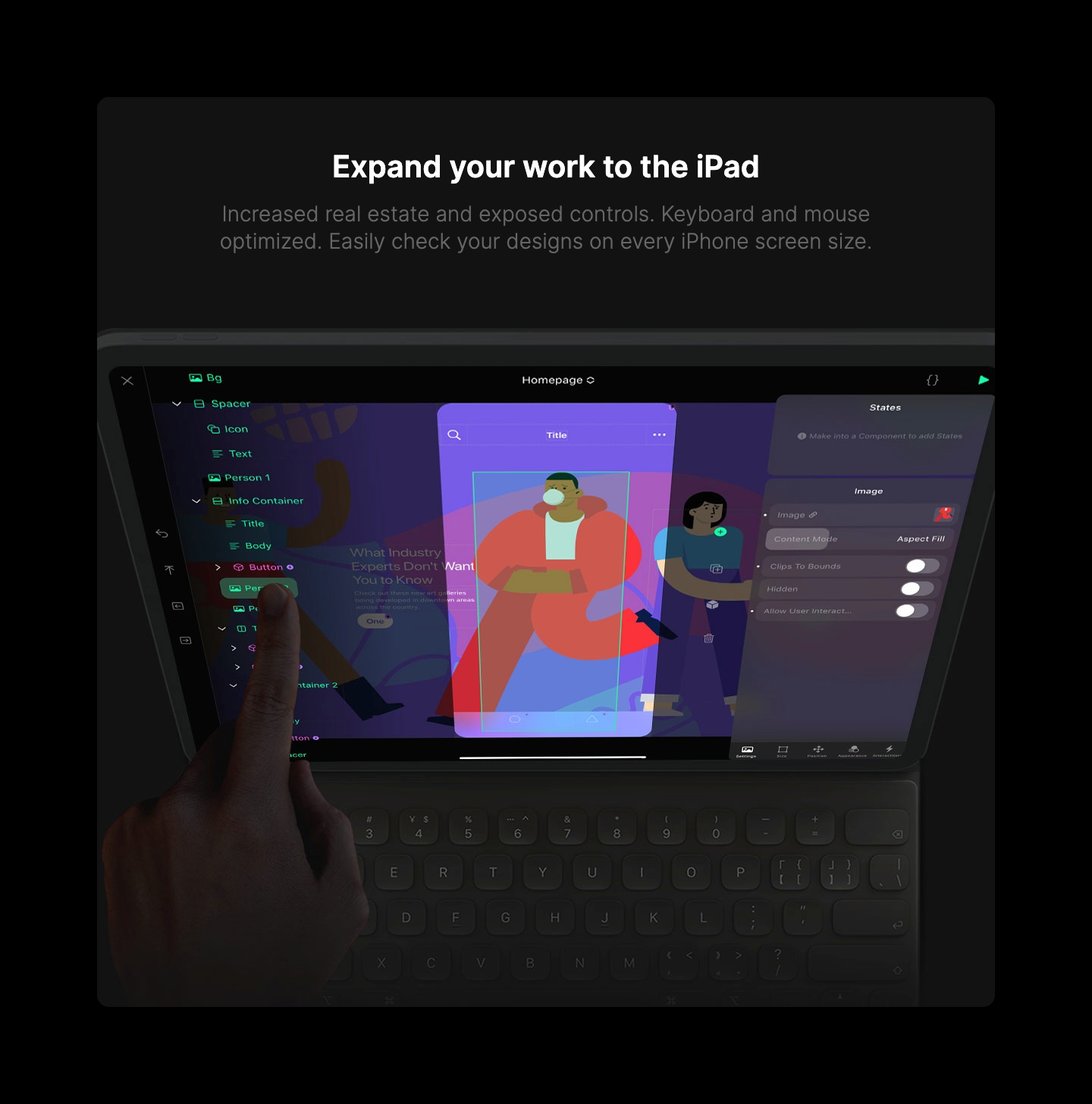 Play IllustrationUI component example