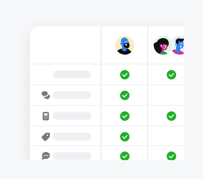 Front IllustrationUI component example