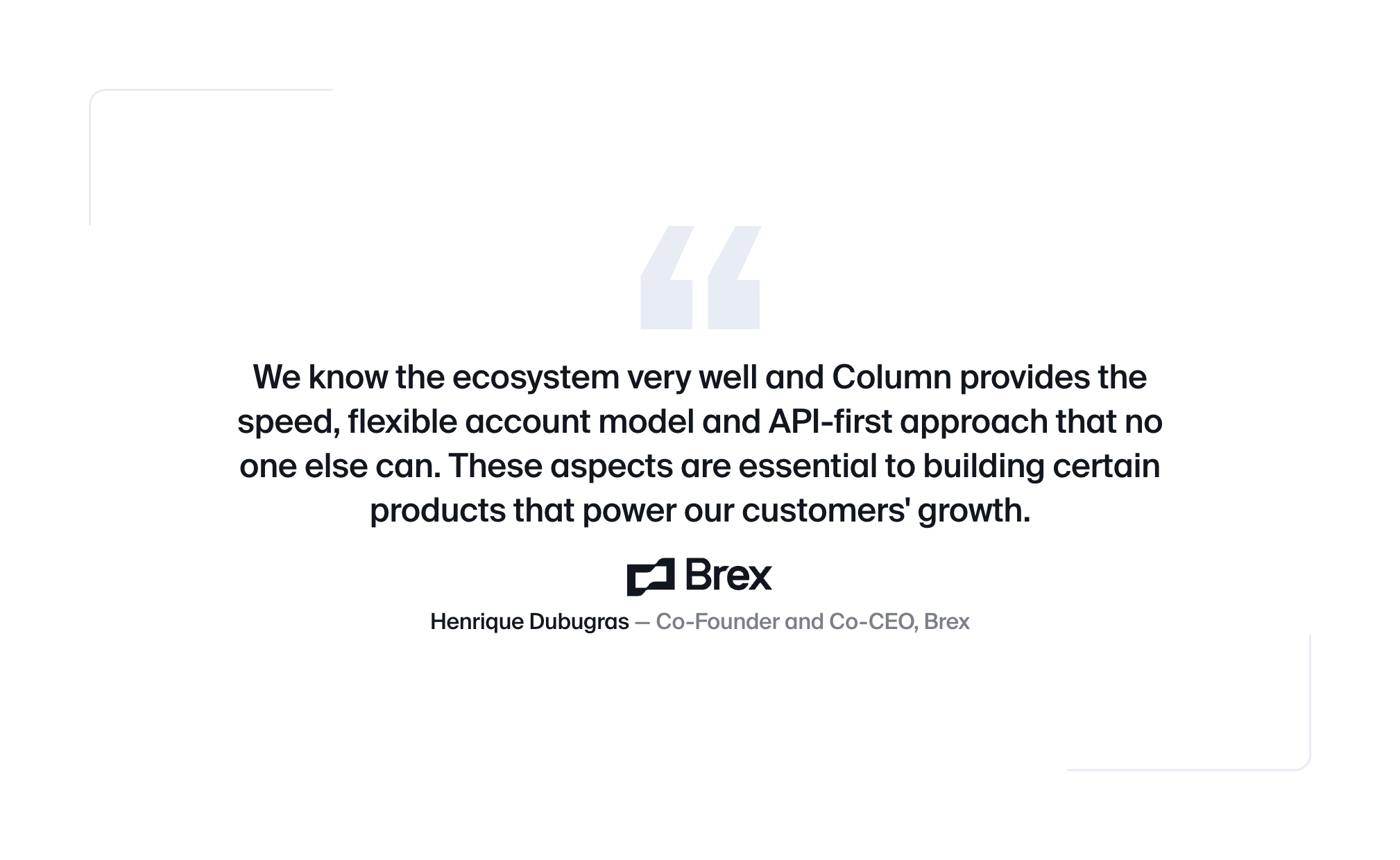 Column TestimonialUI component example
