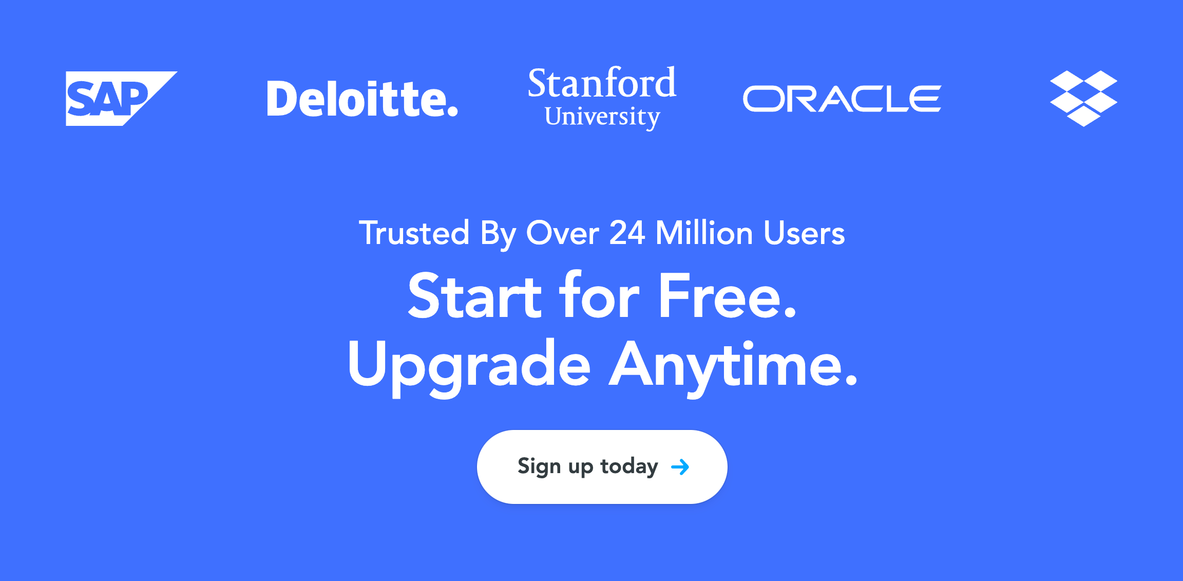 MindMeister Social proofUI component example