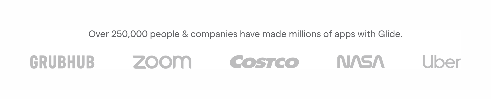 Glide Social proofUI component example