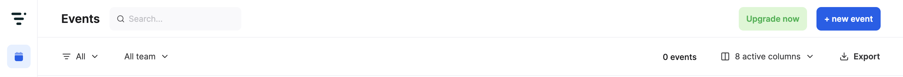 Livestorm Horizontal navigationUI component example