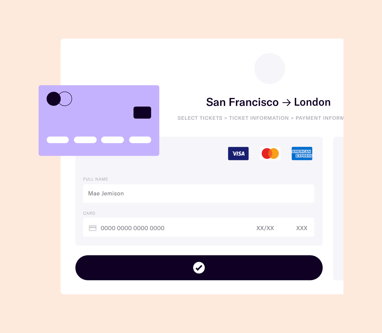 Duffel IllustrationUI component example
