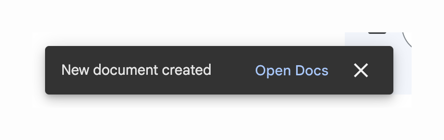 Bard Notification ToastUI component example