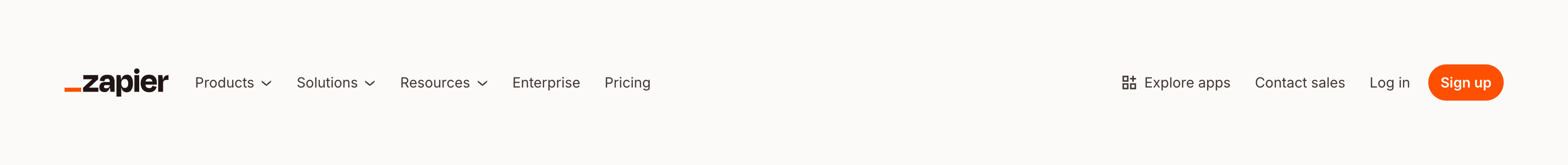 Zapier HeaderUI component example