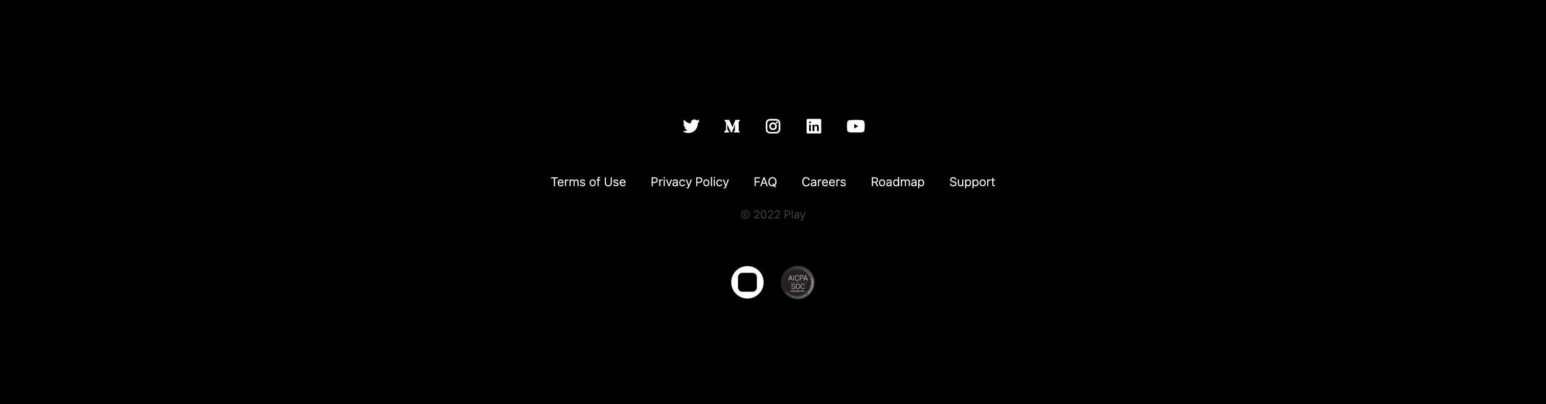 Play FooterUI component example