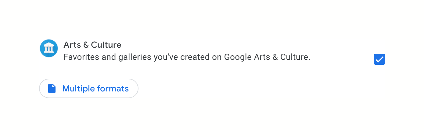 Google Account Checkbox & radioUI component example