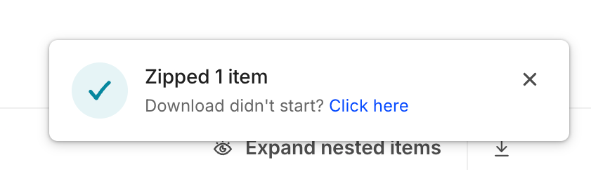 Air Notification ToastUI component example