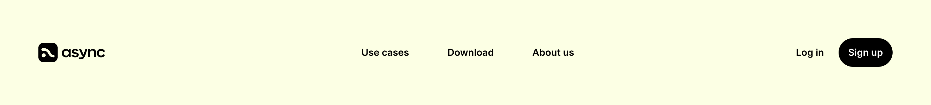 Async HeaderUI component example