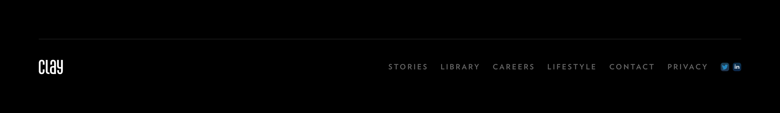 Clay FooterUI component example